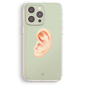 a phone case with a large ear on it.