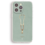 a phone case with a stethoscope design on it.
