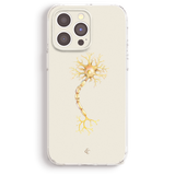 a phone case with a detailed illustration of a nervous system, including a brain and its intricate network of nerves.