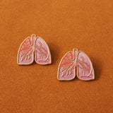 肺臟金屬徽章