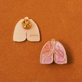 肺臟金屬徽章
