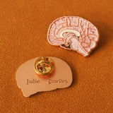 腦袋金屬徽章