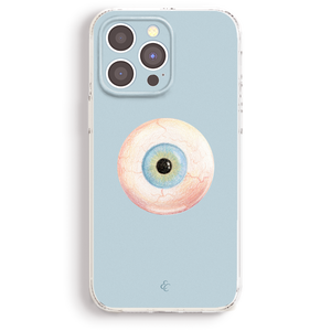 a phone case with a unique eye design on it.