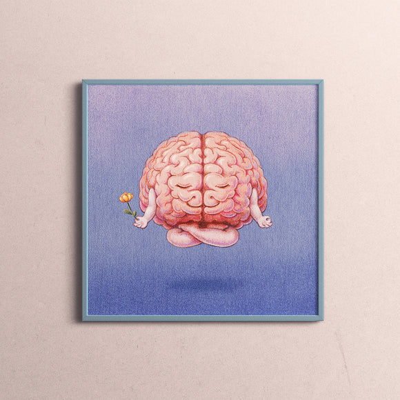 複製畫- 漂浮的腦