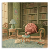 複製畫- The Brain's Quiet Retreat, Book Nook