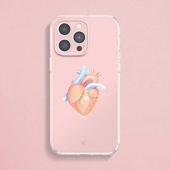 粉紅心臟手機殼