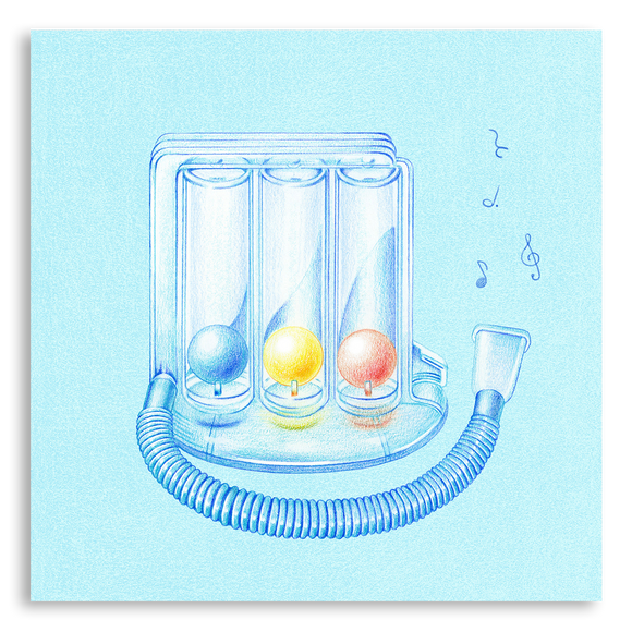 複製畫- Triflow 呼吸訓練器