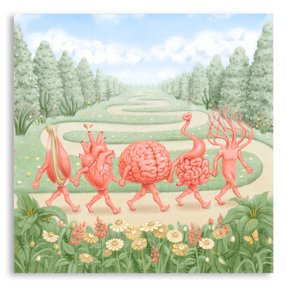 複製畫- Walk for Health