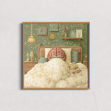 複製畫- The Brain's Quiet Retreat, Bedroom