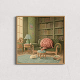 複製畫- The Brain's Quiet Retreat, Book Nook