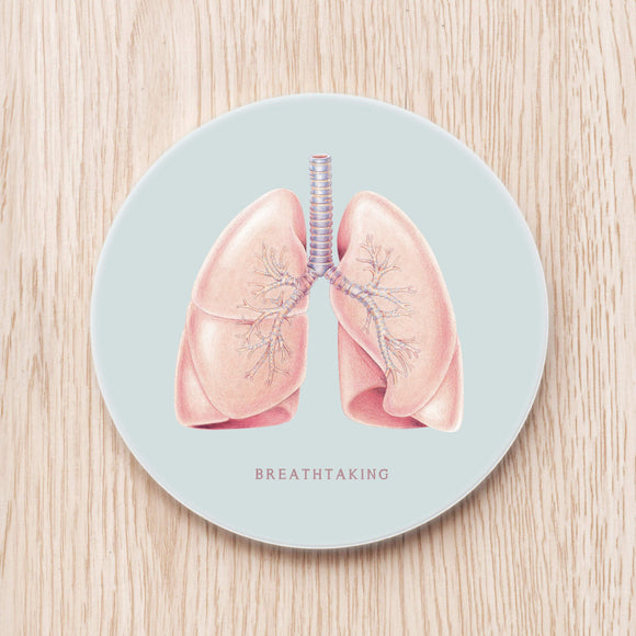 Breathtaking · 肺臟陶瓷杯墊